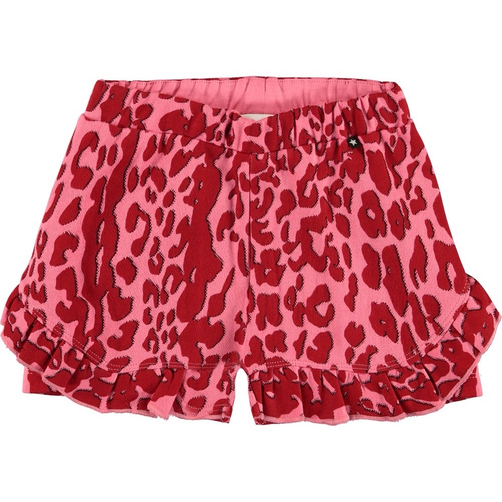 Molo léopard ruffle shorts